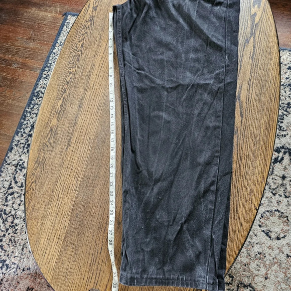 Levi's 550 Faded Black Relaxed Fit straight Leg Jeans Size Men's 46x32 - Picture 8 of 14